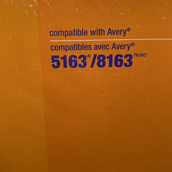 NWT Staples White Mailing Labels 2”x4” 100 sheets, 1000 labels works with Avery - Picture 3 of 5